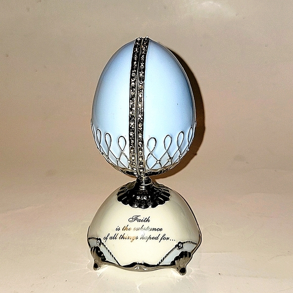 ARDLEIGH ELLIOT EGG MUSIC BOX AMAZING GRACE BLESSINGS OF FAITH ETERNAL EASTER - Picture 6 of 10